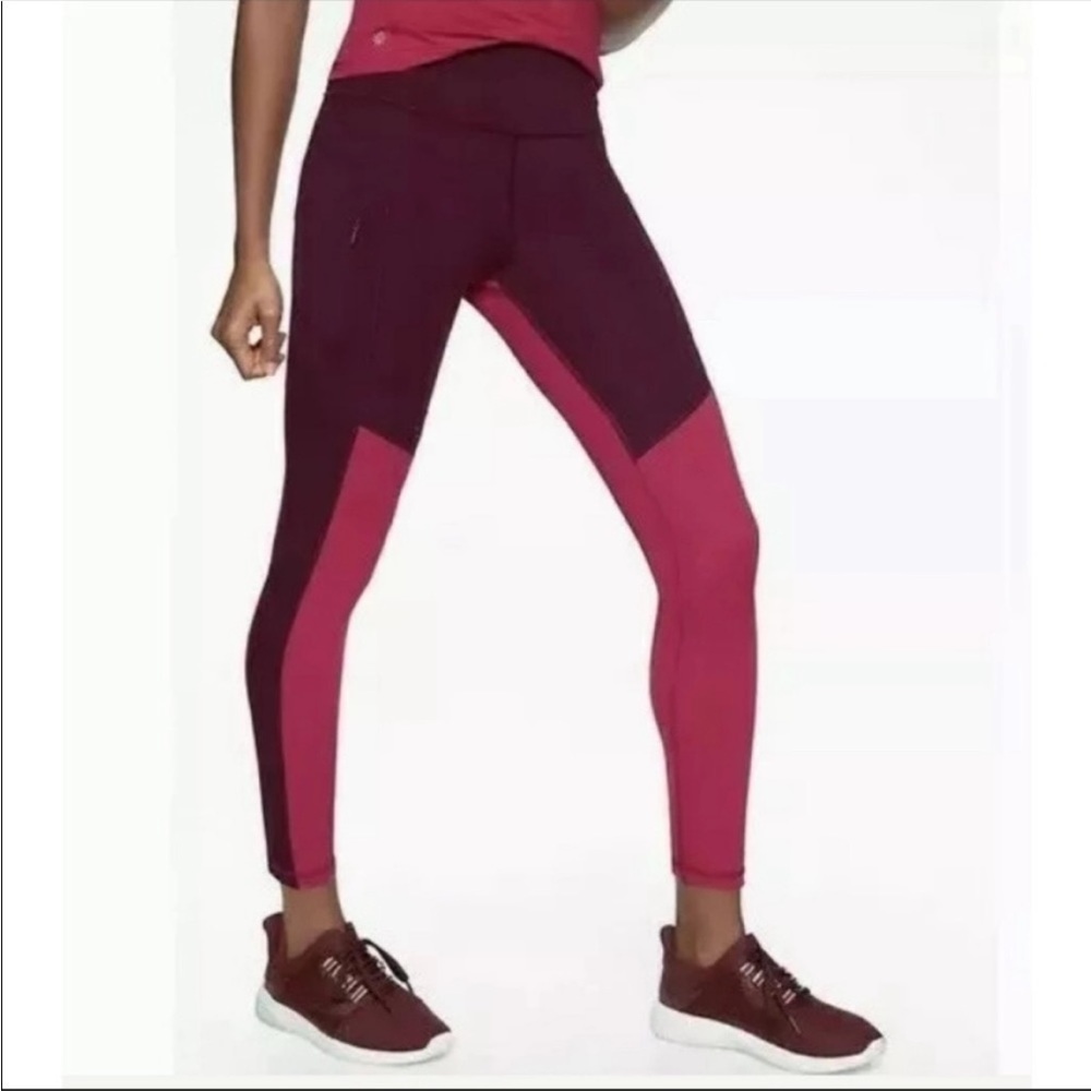 Athleta All In Structure Colorblock 7/8 Leggings … - image 2
